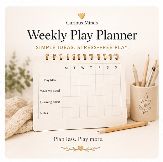 Free Weekly Play Planner Template (Simple & Stress-Free)